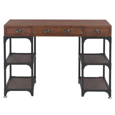 Bureau avec 3 tiroirs 110x50x78 cm Bois de sapin massif