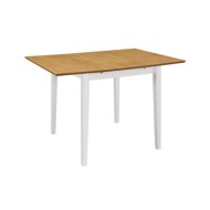 Table à dîner extensible Blanc (80-120) x 80 x 74 cm MDF