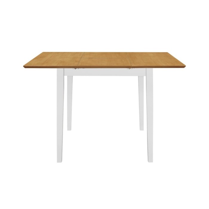 Table à dîner extensible Blanc (80-120) x 80 x 74 cm MDF