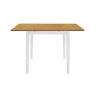 Table à dîner extensible Blanc (80-120) x 80 x 74 cm MDF