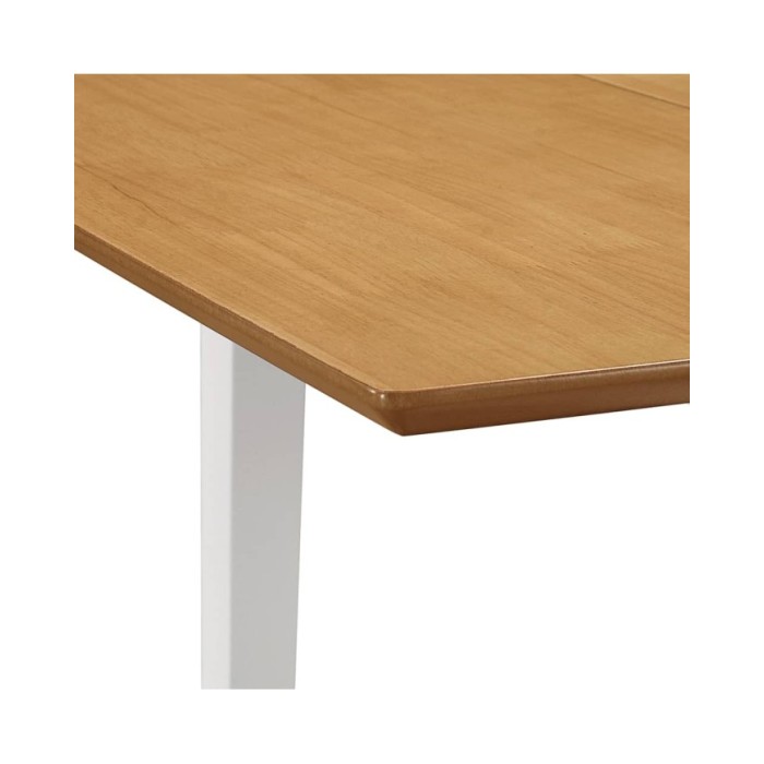 Table à dîner extensible Blanc (80-120) x 80 x 74 cm MDF