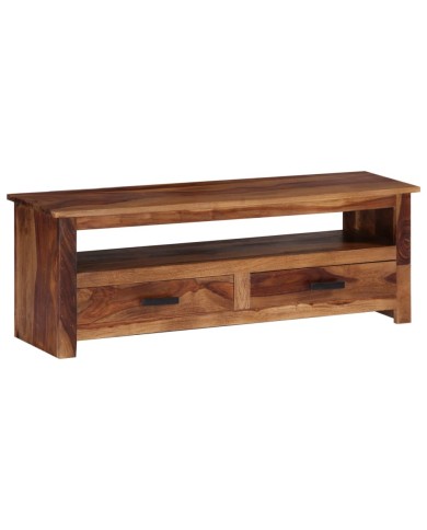 Meuble TV 118 x 30 x 40 cm Bois de Sesham massif