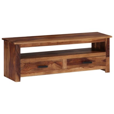 Meuble TV 118 x 30 x 40 cm Bois de Sesham massif