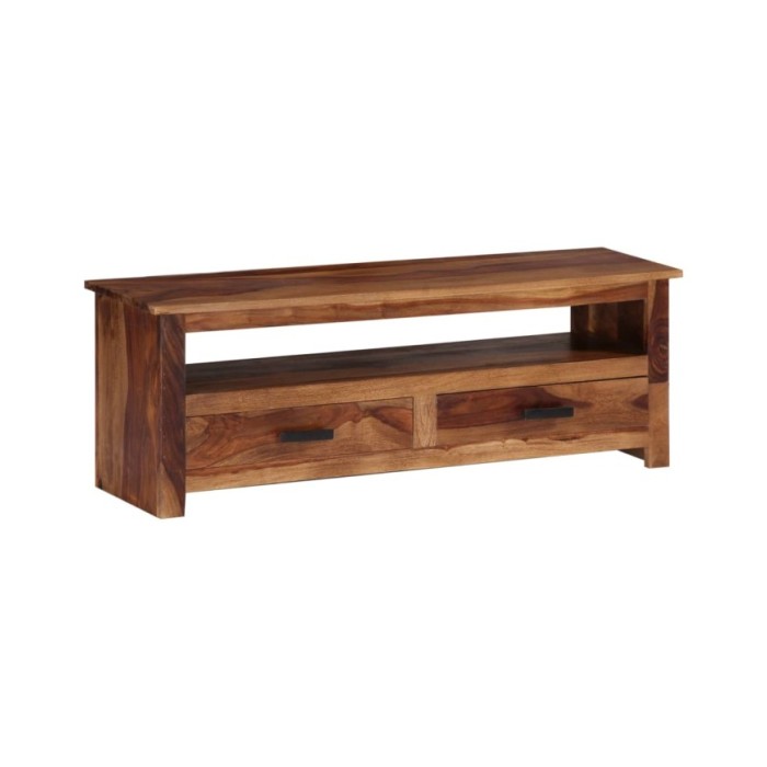Meuble TV 118 x 30 x 40 cm Bois de Sesham massif