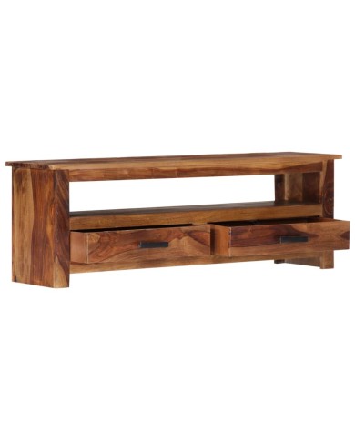 Meuble TV 118 x 30 x 40 cm Bois de Sesham massif