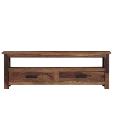 Meuble TV 118 x 30 x 40 cm Bois de Sesham massif