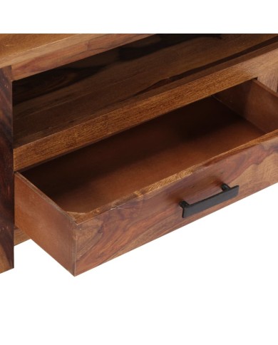 Meuble TV 118 x 30 x 40 cm Bois de Sesham massif