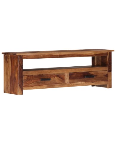 Meuble TV 118 x 30 x 40 cm Bois de Sesham massif