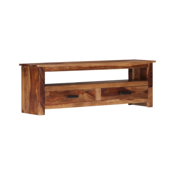 Meuble TV 118 x 30 x 40 cm Bois de Sesham massif