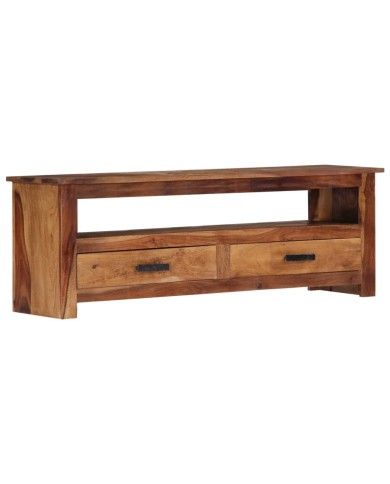 Meuble TV 118 x 30 x 40 cm Bois de Sesham massif