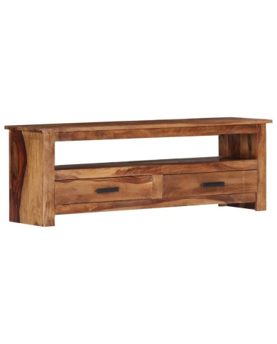 Meuble TV 118 x 30 x 40 cm Bois de Sesham massif