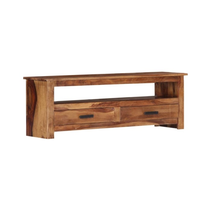 Meuble TV 118 x 30 x 40 cm Bois de Sesham massif