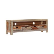 Meuble TV Bois massif de Sesham 130 x 30 x 40 cm
