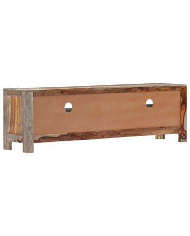 Meuble TV Bois massif de Sesham 130 x 30 x 40 cm