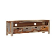 Meuble TV Bois massif de Sesham 130 x 30 x 40 cm