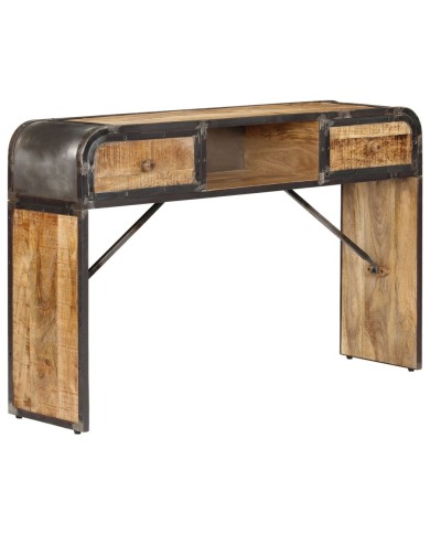 Buffet 120 x 30 x 75 cm Bois de manguier massif