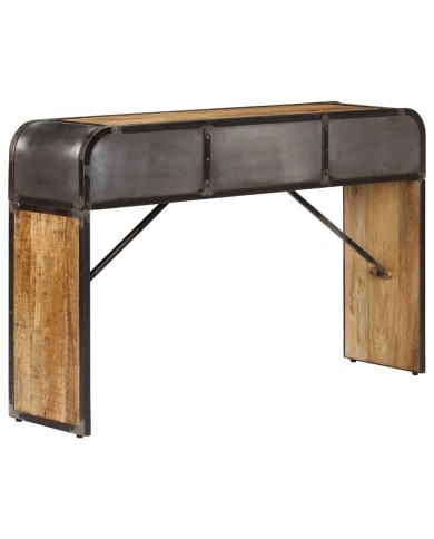 Buffet 120 x 30 x 75 cm Bois de manguier massif