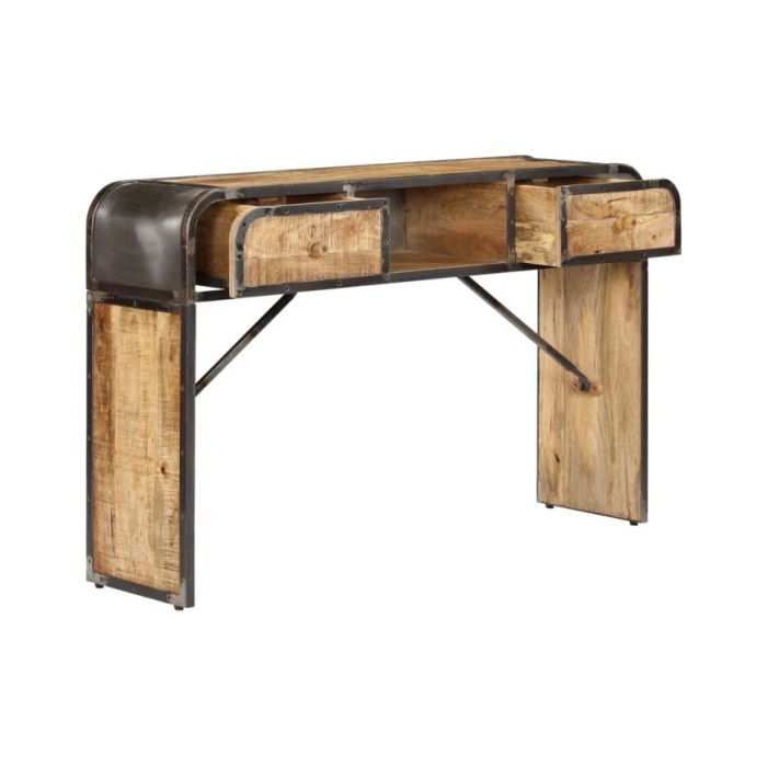 Buffet 120 x 30 x 75 cm Bois de manguier massif
