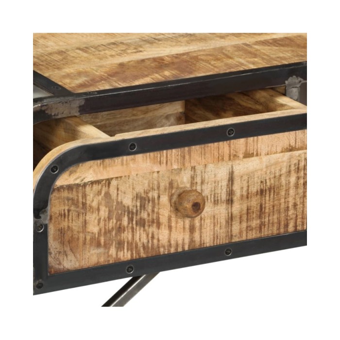 Buffet 120 x 30 x 75 cm Bois de manguier massif