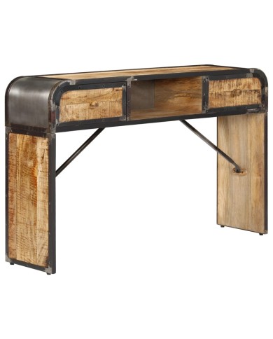 Buffet 120 x 30 x 75 cm Bois de manguier massif
