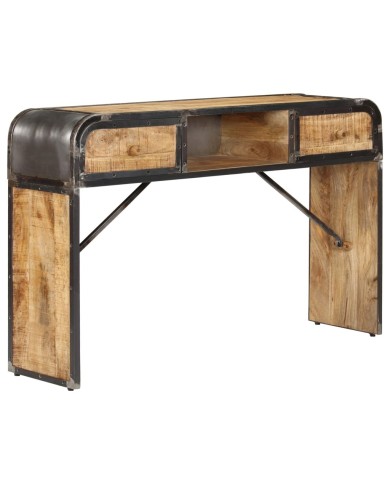 Buffet 120 x 30 x 75 cm Bois de manguier massif