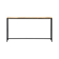 Table console 140 x 35 x 76 cm Bois de manguier massif brut