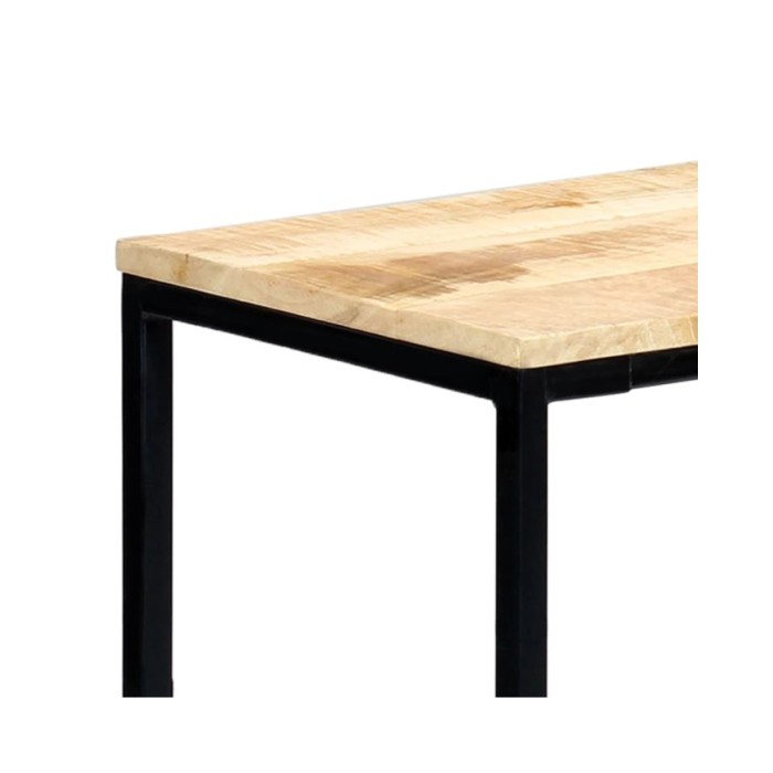 Table console 140 x 35 x 76 cm Bois de manguier massif brut