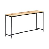 Table console 140 x 35 x 76 cm Bois de manguier massif brut
