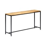 Table console 140 x 35 x 76 cm Bois de manguier massif brut