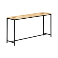 Table console 140 x 35 x 76 cm Bois de manguier massif brut