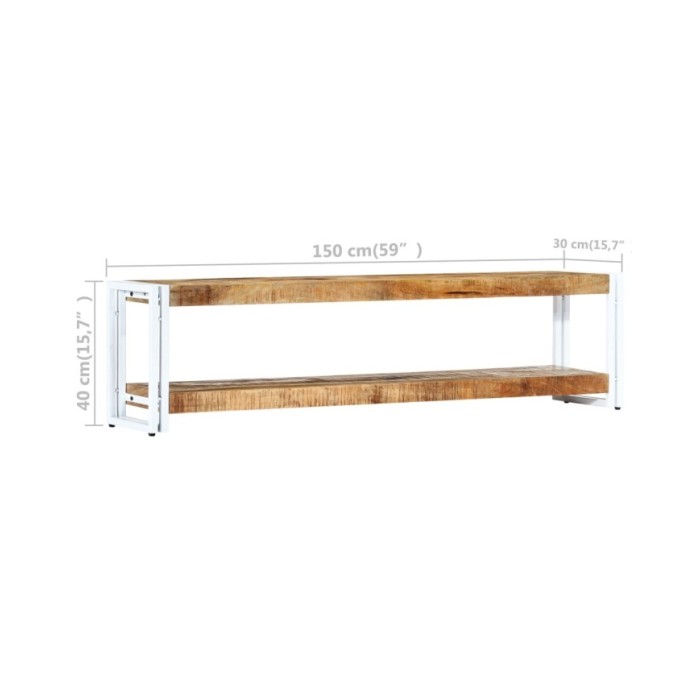 Meuble TV 150 x 30 x 40 cm Bois massif de manguier 