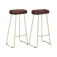 Tabourets de bar Gavin 2 pcs Bois de manguier massif