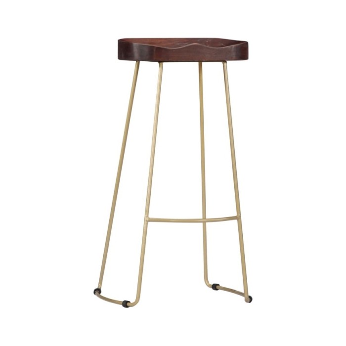 Tabourets de bar Gavin 2 pcs Bois de manguier massif