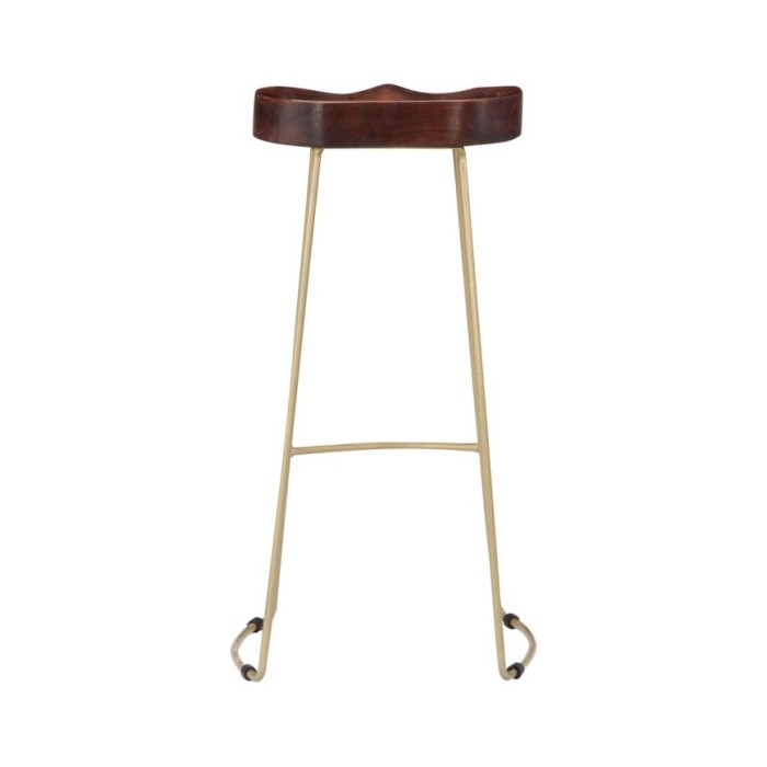 Tabourets de bar Gavin 2 pcs Bois de manguier massif