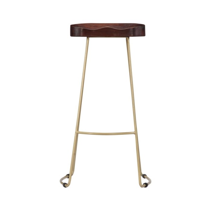 Tabourets de bar Gavin 2 pcs Bois de manguier massif