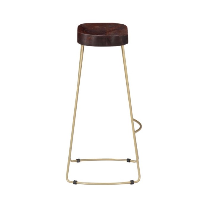Tabourets de bar Gavin 2 pcs Bois de manguier massif