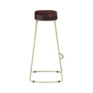 Tabourets de bar Gavin 2 pcs Bois de manguier massif