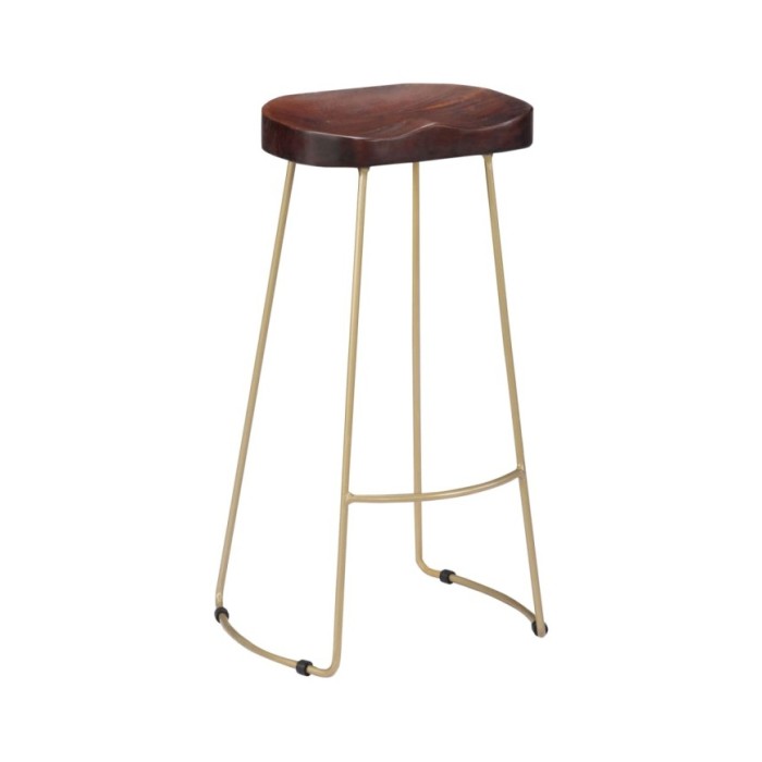 Tabourets de bar Gavin 2 pcs Bois de manguier massif