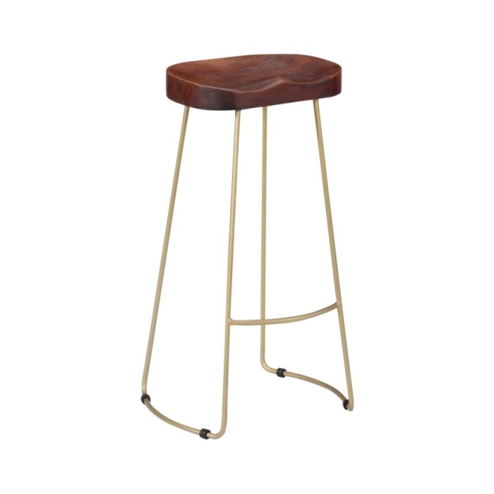 Tabourets de bar Gavin 2 pcs Bois de manguier massif