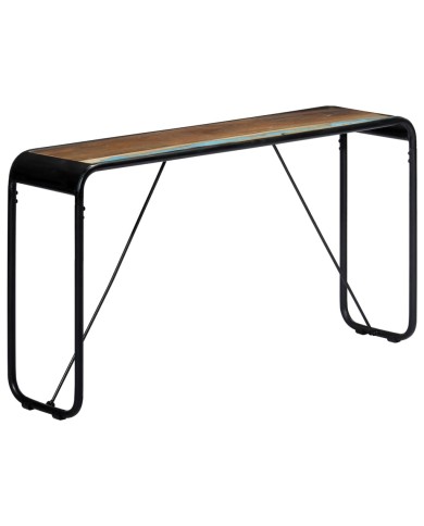 Table console 140x35x76 cm Bois de récupération massif