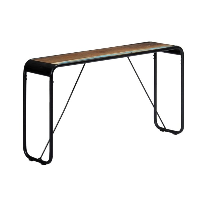 Table console 140x35x76 cm Bois de récupération massif