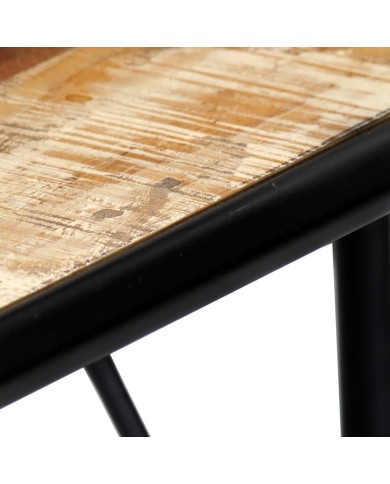 Table console 140x35x76 cm Bois de récupération massif