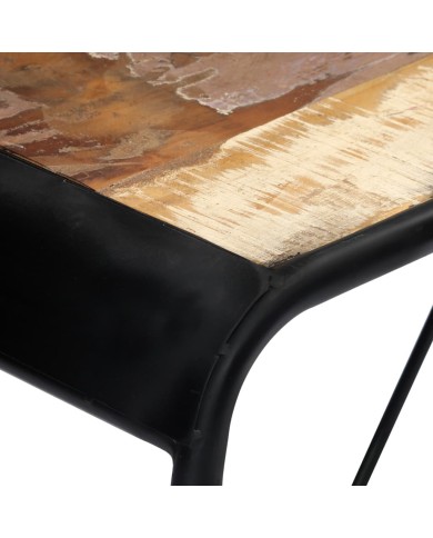 Table console 140x35x76 cm Bois de récupération massif