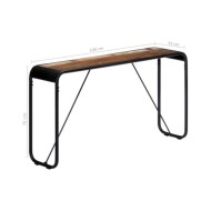 Table console 140x35x76 cm Bois de récupération massif