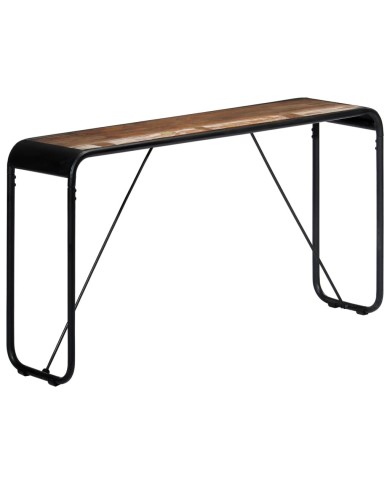 Table console 140x35x76 cm Bois de récupération massif