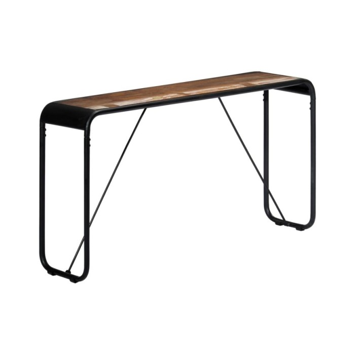 Table console 140x35x76 cm Bois de récupération massif
