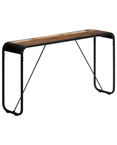 Table console 140x35x76 cm Bois de récupération massif
