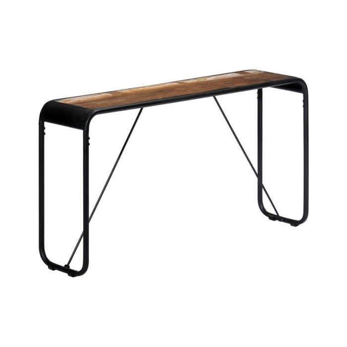 Table console 140x35x76 cm Bois de récupération massif