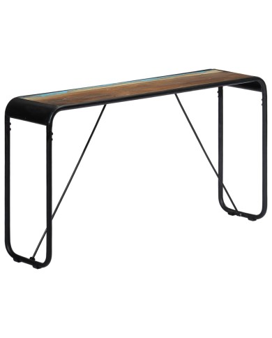 Table console 140x35x76 cm Bois de récupération massif