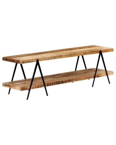 Meuble TV 160x40x50 cm Bois solide de manguier
